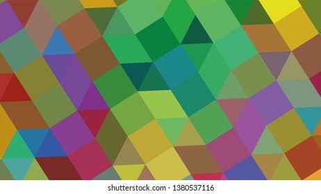 Geometric design. Colorful gradient mosaic background. Geometric triangle, mosaic, abstract background. Mosaic, color background. Mosaic texture. The effect of stained glass. EPS 10 Vector
