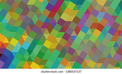 Geometric design. Colorful gradient mosaic background. Geometric triangle, mosaic, abstract background. Mosaic, color background. Mosaic texture. The effect of stained glass. EPS 10 Vector
