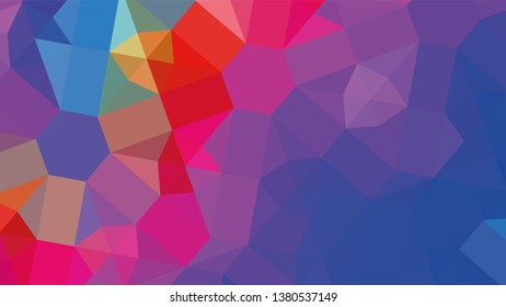 Geometric design. Colorful gradient mosaic background. Geometric triangle, mosaic, abstract background. Mosaic, color background. Mosaic texture. The effect of stained glass. EPS 10 Vector