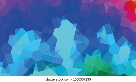 Geometric design. Colorful gradient mosaic background. Geometric triangle, mosaic, abstract background. Mosaic, color background. Mosaic texture. The effect of stained glass. EPS 10 Vector