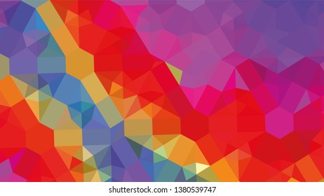 Geometric design. Colorful gradient mosaic background. Geometric triangle, mosaic, abstract background. Mosaic, color background. Mosaic texture. The effect of stained glass. EPS 10 Vector