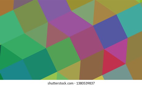Geometric design. Colorful gradient mosaic background. Geometric triangle, mosaic, abstract background. Mosaic, color background. Mosaic texture. The effect of stained glass. EPS 10 Vector