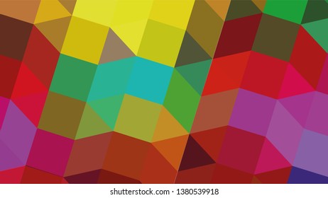 Geometric design. Colorful gradient mosaic background. Geometric triangle, mosaic, abstract background. Mosaic, color background. Mosaic texture. The effect of stained glass. EPS 10 Vector