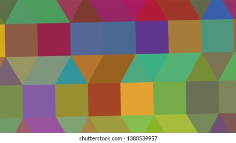 Geometric design. Colorful gradient mosaic background. Geometric triangle, mosaic, abstract background. Mosaic, color background. Mosaic texture. The effect of stained glass. EPS 10 Vector