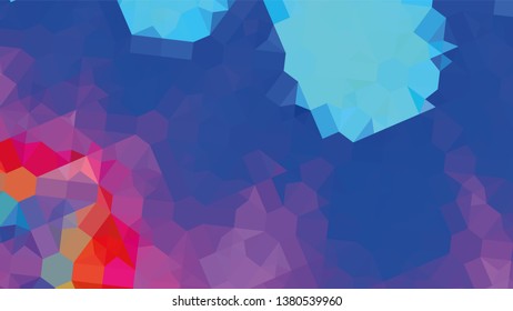 Geometric design. Colorful gradient mosaic background. Geometric triangle, mosaic, abstract background. Mosaic, color background. Mosaic texture. The effect of stained glass. EPS 10 Vector