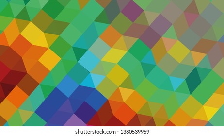 Geometric design. Colorful gradient mosaic background. Geometric triangle, mosaic, abstract background. Mosaic, color background. Mosaic texture. The effect of stained glass. EPS 10 Vector