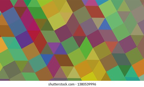 Geometric design. Colorful gradient mosaic background. Geometric triangle, mosaic, abstract background. Mosaic, color background. Mosaic texture. The effect of stained glass. EPS 10 Vector