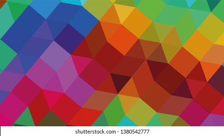 Geometric design. Colorful gradient mosaic background. Geometric triangle, mosaic, abstract background. Mosaic, color background. Mosaic texture. The effect of stained glass. EPS 10 Vector