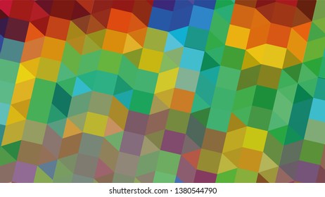 Geometric design. Colorful gradient mosaic background. Geometric triangle, mosaic, abstract background. Mosaic, color background. Mosaic texture. The effect of stained glass. EPS 10 Vector