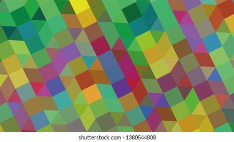 Geometric design. Colorful gradient mosaic background. Geometric triangle, mosaic, abstract background. Mosaic, color background. Mosaic texture. The effect of stained glass. EPS 10 Vector