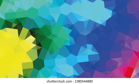 Geometric design. Colorful gradient mosaic background. Geometric triangle, mosaic, abstract background. Mosaic, color background. Mosaic texture. The effect of stained glass. EPS 10 Vector