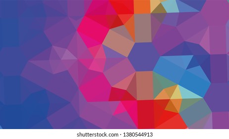 Geometric design. Colorful gradient mosaic background. Geometric triangle, mosaic, abstract background. Mosaic, color background. Mosaic texture. The effect of stained glass. EPS 10 Vector