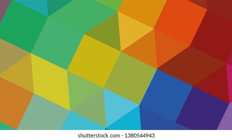 Geometric design. Colorful gradient mosaic background. Geometric triangle, mosaic, abstract background. Mosaic, color background. Mosaic texture. The effect of stained glass. EPS 10 Vector
