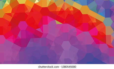 Geometric design. Colorful gradient mosaic background. Geometric triangle, mosaic, abstract background. Mosaic, color background. Mosaic texture. The effect of stained glass. EPS 10 Vector