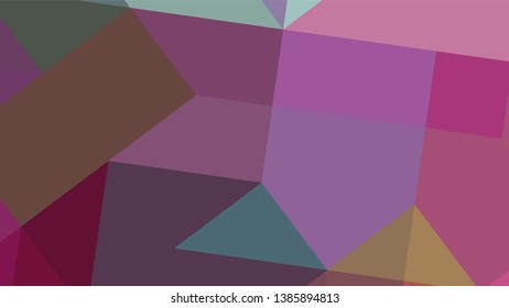 Geometric design. Colorful gradient mosaic background. Geometric triangle, mosaic, abstract background. Mosaic, one-color background. Mosaic texture. The effect of stained glass. EPS 10 Vector
