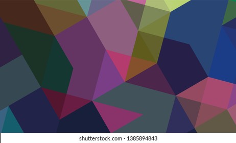 Geometric design. Colorful gradient mosaic background. Geometric triangle, mosaic, abstract background. Mosaic, one-color background. Mosaic texture. The effect of stained glass. EPS 10 Vector