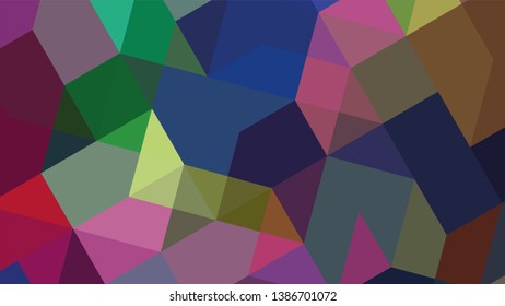 Geometric design. Colorful gradient mosaic background. Geometric triangle, mosaic, abstract background. The effect of stained glass. EPS 10 Vector 