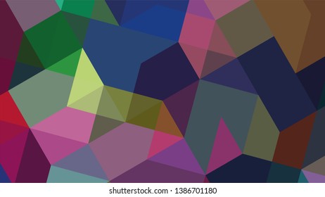Geometric design. Colorful gradient mosaic background. Geometric triangle, mosaic, abstract background. The effect of stained glass. EPS 10 Vector 