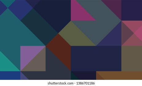 Geometric design. Colorful gradient mosaic background. Geometric triangle, mosaic, abstract background. The effect of stained glass. EPS 10 Vector 