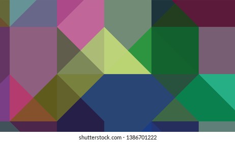 Geometric design. Colorful gradient mosaic background. Geometric triangle, mosaic, abstract background. The effect of stained glass. EPS 10 Vector 