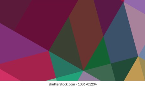 Geometric design. Colorful gradient mosaic background. Geometric triangle, mosaic, abstract background. The effect of stained glass. EPS 10 Vector 