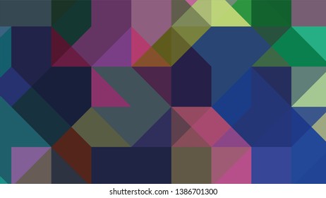 Geometric design. Colorful gradient mosaic background. Geometric triangle, mosaic, abstract background. The effect of stained glass. EPS 10 Vector 