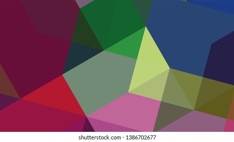 Geometric design. Colorful gradient mosaic background. Geometric triangle, mosaic, abstract background. The effect of stained glass. EPS 10 Vector 