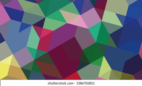Geometric design. Colorful gradient mosaic background. Geometric triangle, mosaic, abstract background. The effect of stained glass. EPS 10 Vector 