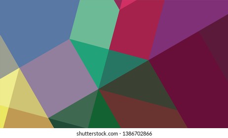 Geometric design. Colorful gradient mosaic background. Geometric triangle, mosaic, abstract background. The effect of stained glass. EPS 10 Vector 