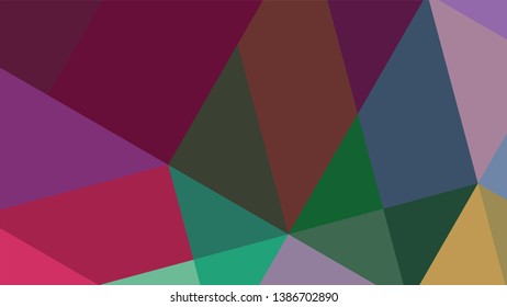 Geometric design. Colorful gradient mosaic background. Geometric triangle, mosaic, abstract background. The effect of stained glass. EPS 10 Vector 