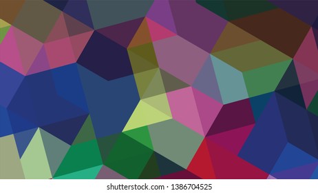 Geometric design. Colorful gradient mosaic background. Geometric triangle, mosaic, abstract background. The effect of stained glass. EPS 10 Vector 