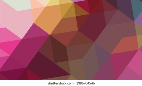 Geometric design. Colorful gradient mosaic background. Geometric triangle, mosaic, abstract background. The effect of stained glass. EPS 10 Vector 