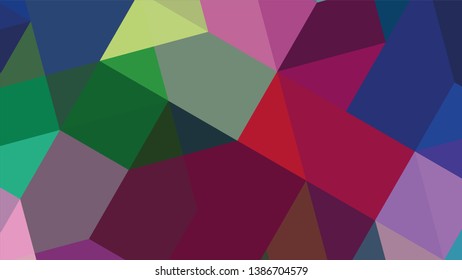Geometric design. Colorful gradient mosaic background. Geometric triangle, mosaic, abstract background. The effect of stained glass. EPS 10 Vector 