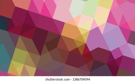 Geometric design. Colorful gradient mosaic background. Geometric triangle, mosaic, abstract background. The effect of stained glass. EPS 10 Vector 