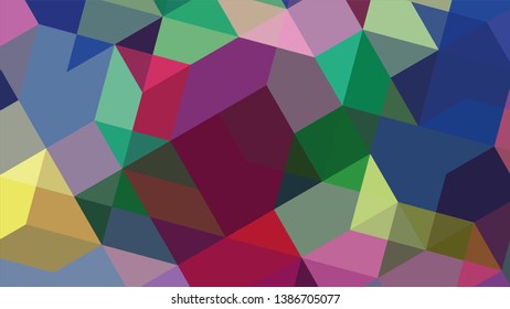 Geometric design. Colorful gradient mosaic background. Geometric triangle, mosaic, abstract background. The effect of stained glass. EPS 10 Vector 
