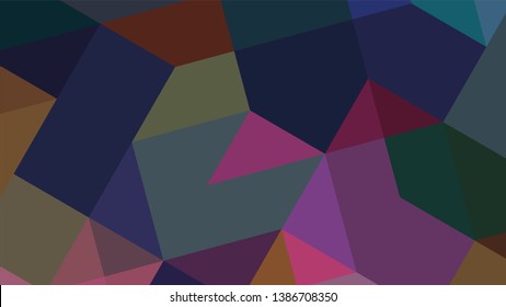 Geometric design. Colorful gradient mosaic background. Geometric triangle, mosaic, abstract background. The effect of stained glass. EPS 10 Vector 