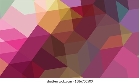 Geometric design. Colorful gradient mosaic background. Geometric triangle, mosaic, abstract background. The effect of stained glass. EPS 10 Vector 