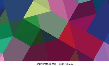 Geometric design. Colorful gradient mosaic background. Geometric triangle, mosaic, abstract background. Mosaic, color background. Mosaic texture. The effect of stained glass. EPS 10 Vector