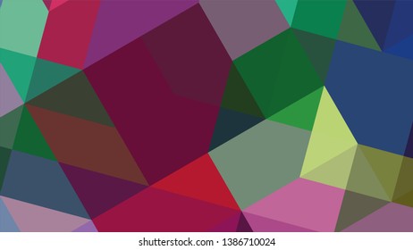 Geometric design. Colorful gradient mosaic background. Geometric triangle, mosaic, abstract background. Mosaic, color background. Mosaic texture. The effect of stained glass. EPS 10 Vector