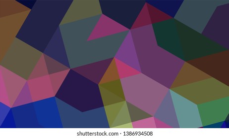 Geometric design. Colorful gradient mosaic background. Geometric triangle mosaic abstract background. Mosaic, color background. Mosaic texture. The effect of stained glass. EPS 10 Vector