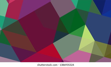 Geometric design. Colorful gradient mosaic background. Geometric triangle mosaic abstract background. Mosaic, color background. Mosaic texture. The effect of stained glass. EPS 10 Vector