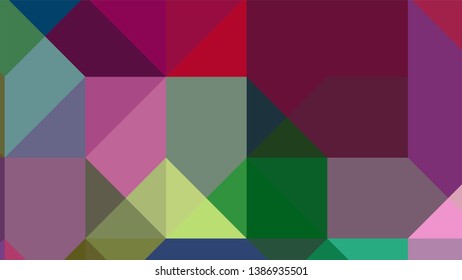 Geometric design. Colorful gradient mosaic background. Geometric triangle mosaic abstract background. Mosaic, color background. Mosaic texture. The effect of stained glass. EPS 10 Vector