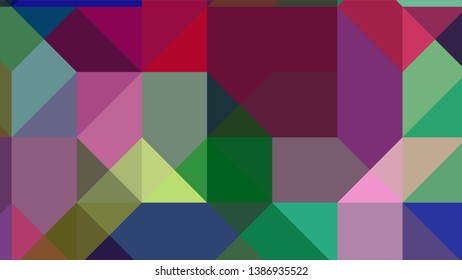 Geometric design. Colorful gradient mosaic background. Geometric triangle mosaic abstract background. Mosaic, color background. Mosaic texture. The effect of stained glass. EPS 10 Vector