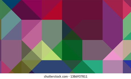 Geometric design. Colorful gradient mosaic background. Geometric triangle mosaic abstract background. Mosaic color background. Mosaic texture. The effect of stained glass. EPS 10 Vector