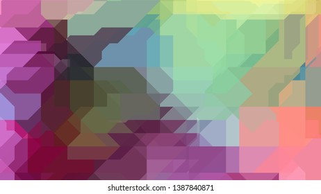 Geometric design. Colorful gradient mosaic background. Geometric triangle, mosaic, abstract background. Mosaic, color background. Mosaic texture. The effect of stained glass. EPS 10 Vector