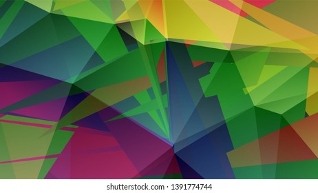 Geometric design. Colorful gradient mosaic background. Geometric triangle, mosaic, abstract background. Mosaic, color background. Mosaic texture. The effect of stained glass. EPS 10 Vector