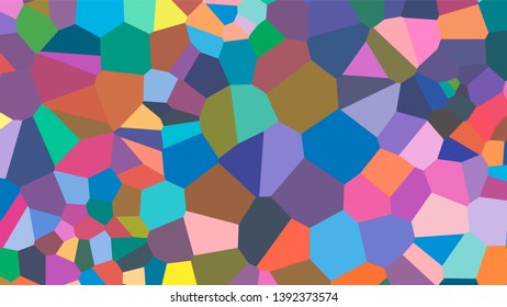 Geometric design. Colorful gradient mosaic background. Geometric triangle, mosaic, abstract background. Mosaic, color background. Mosaic texture. The effect of stained glass. EPS 10 Vector