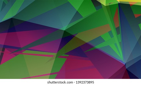 Geometric design. Colorful gradient mosaic background. Geometric triangle, mosaic, abstract background. Mosaic, color background. Mosaic texture. The effect of stained glass. EPS 10 Vector