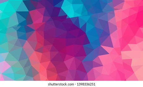 Geometric design. Colorful gradient mosaic background. Geometric triangle, mosaic, abstract background. Mosaic, color background. Mosaic texture. The effect of stained glass. EPS 10 Vector
