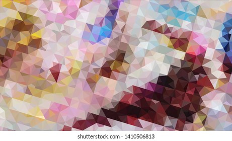 Geometric design. Colorful gradient mosaic background. Geometric triangle, mosaic, abstract background. Mosaic, color background. Mosaic texture. The effect of stained glass. EPS 10 Vector